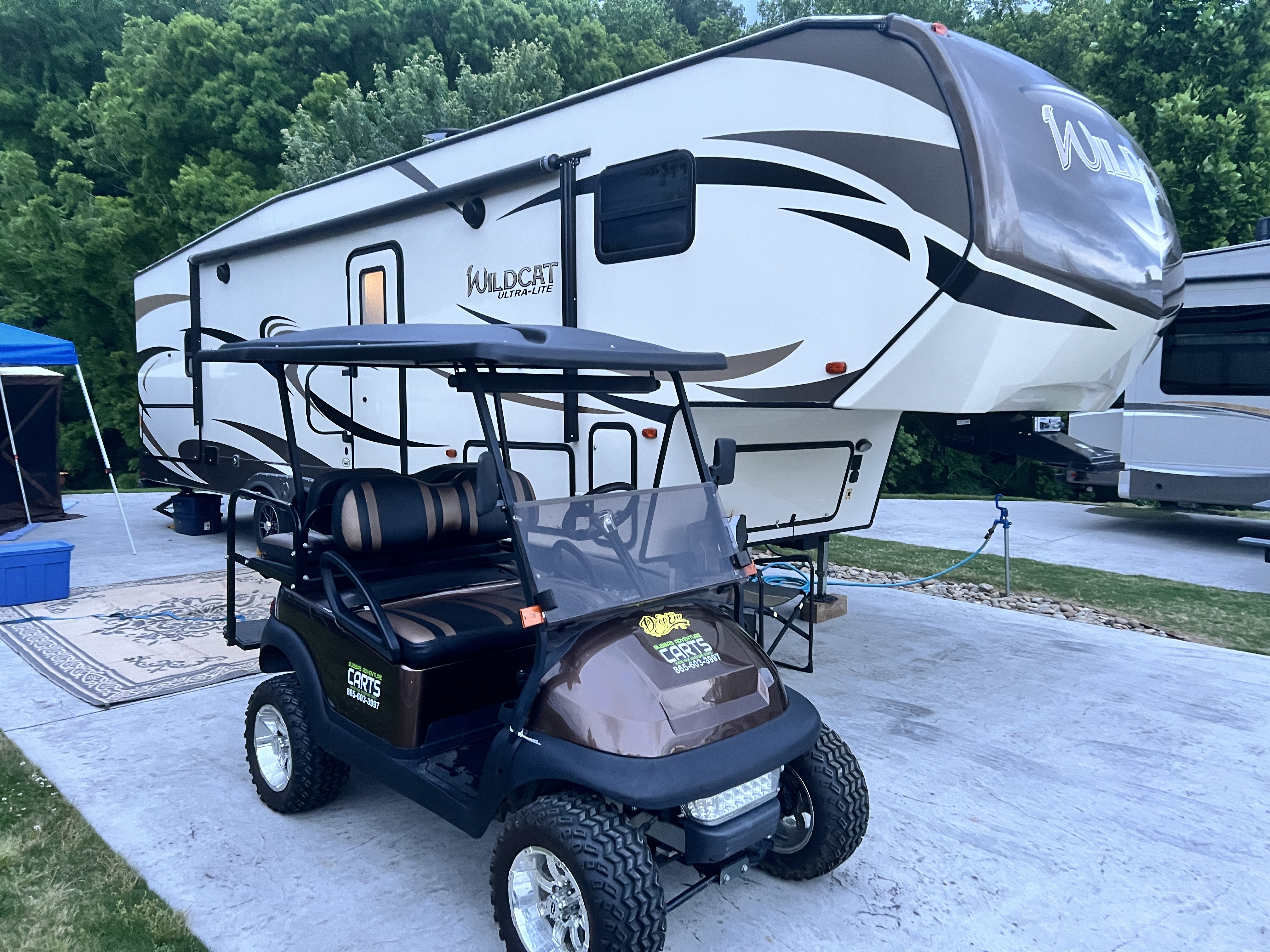 Private-property golf cart rental