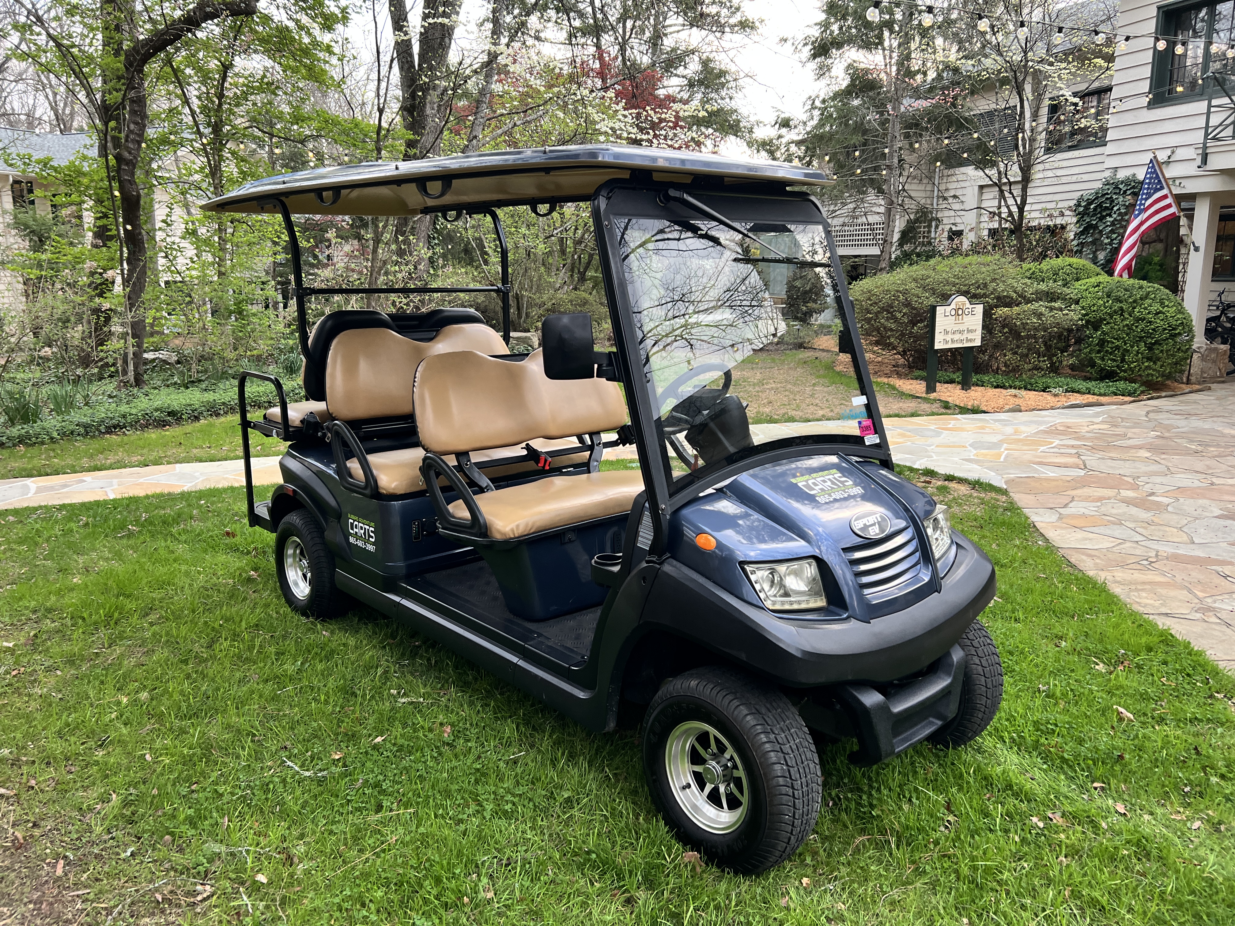 Non-street-legal golf cart rental for campgrounds and private property