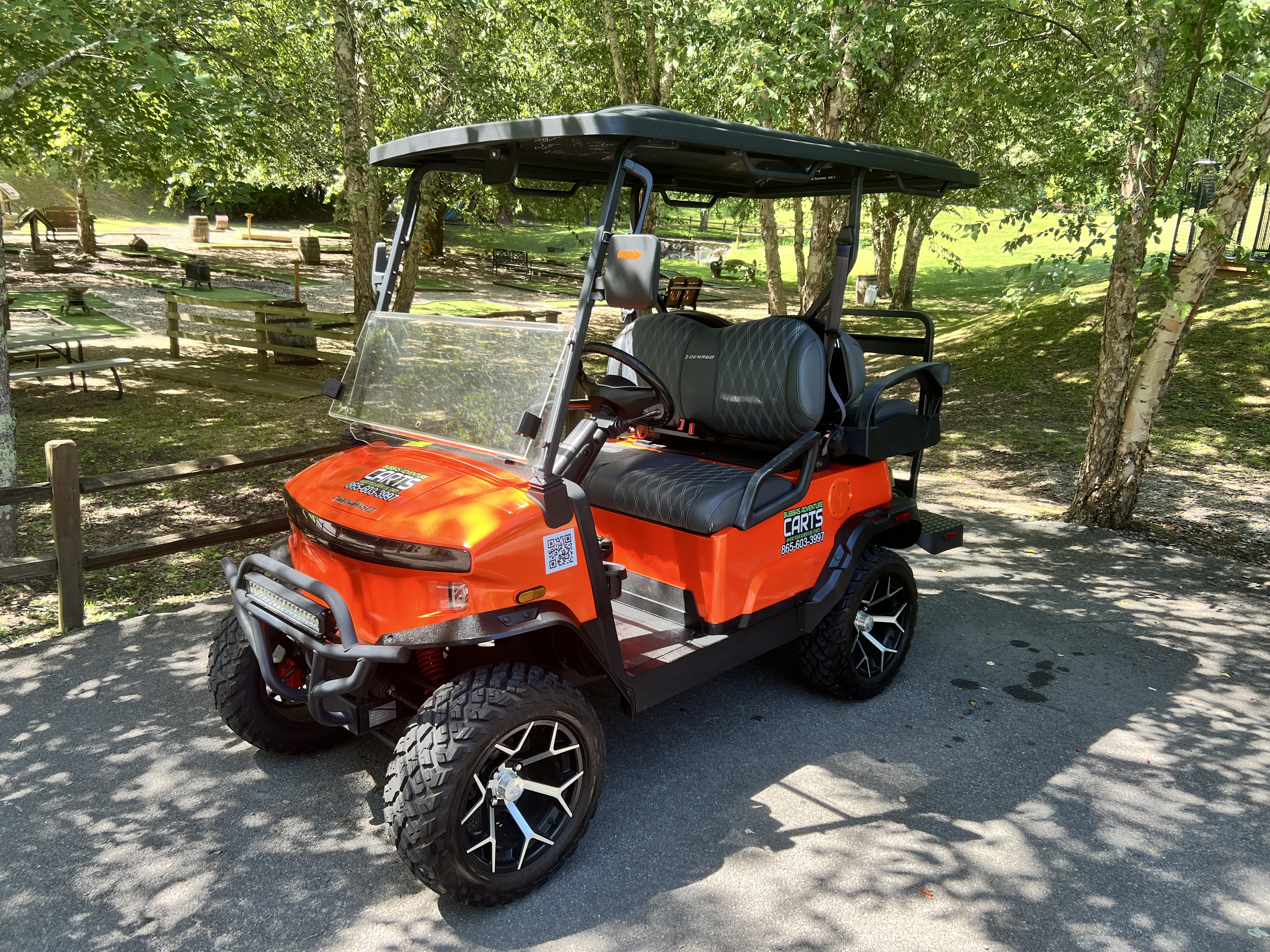 Bubba's 4 passenger Adventure Cart rental in Pigeon Forge