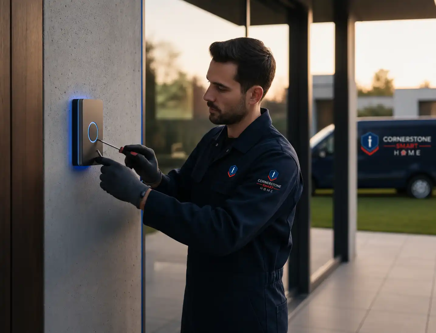Professional smart home installation interior