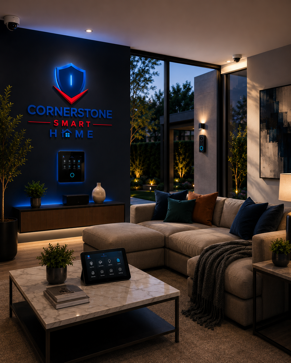 High-end smart home lifestyle interior