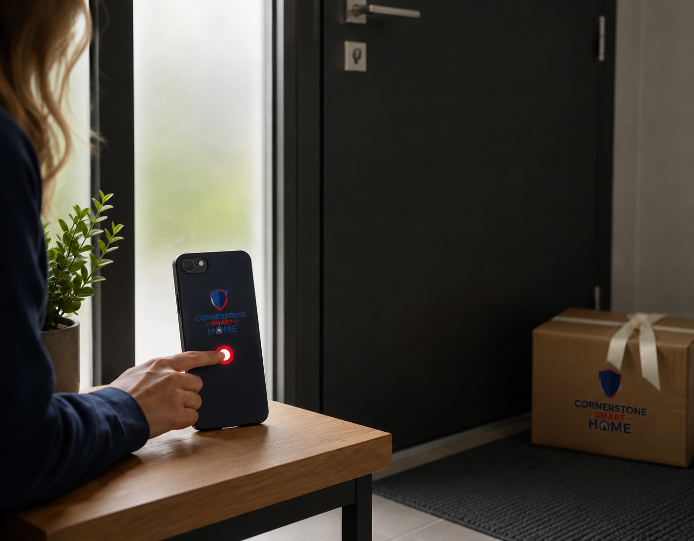 Package delivery notification on smart phone