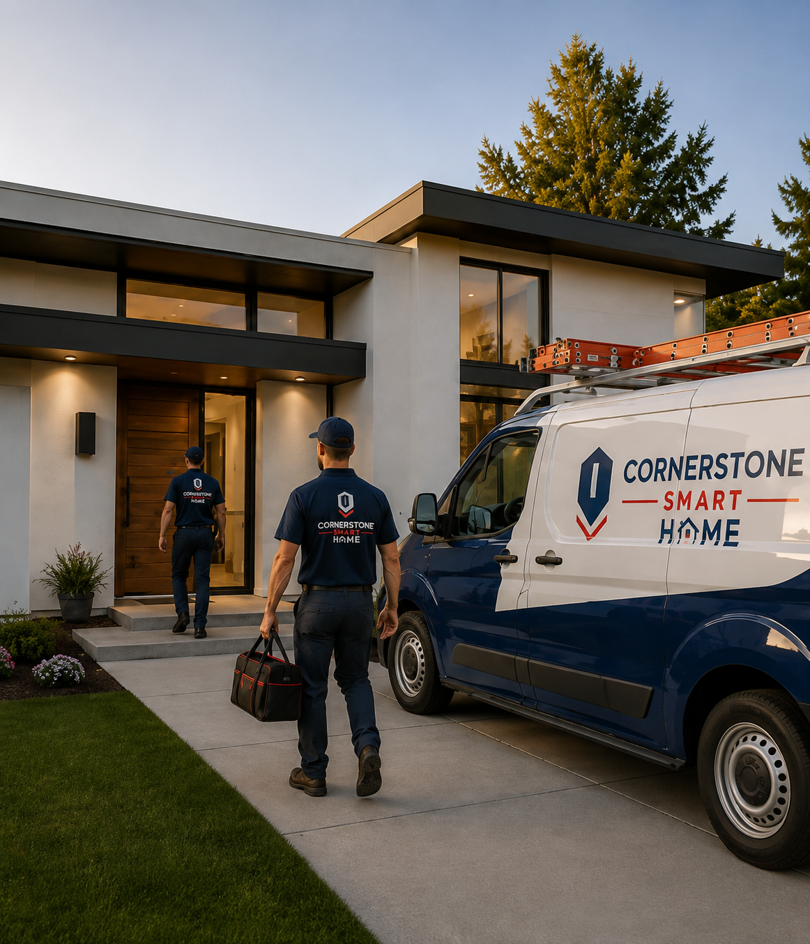 Friendly local Idaho smart home technician smiling