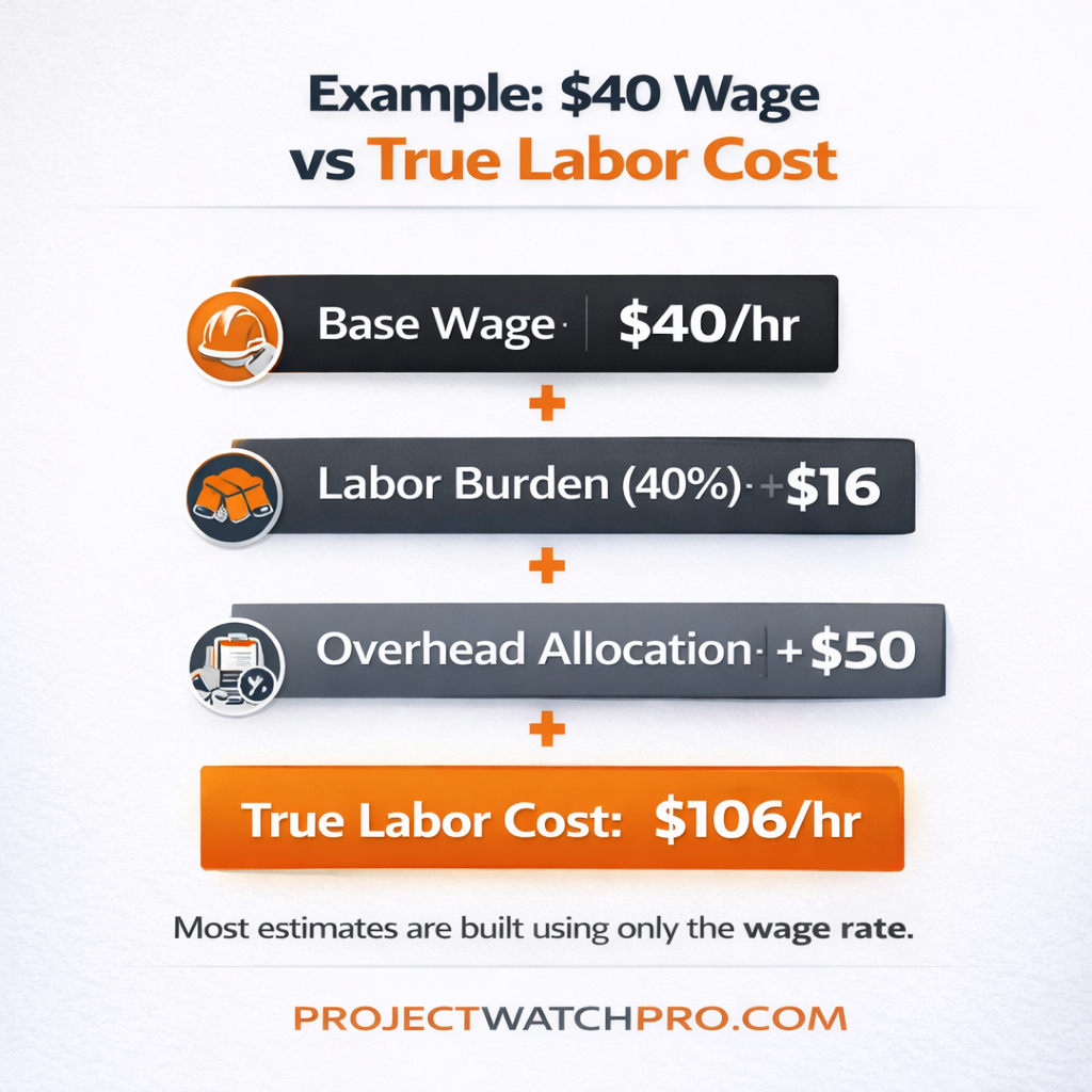 construction labor cost example wage vs true cost calculation construction labor cost example wage vs true cost calculation