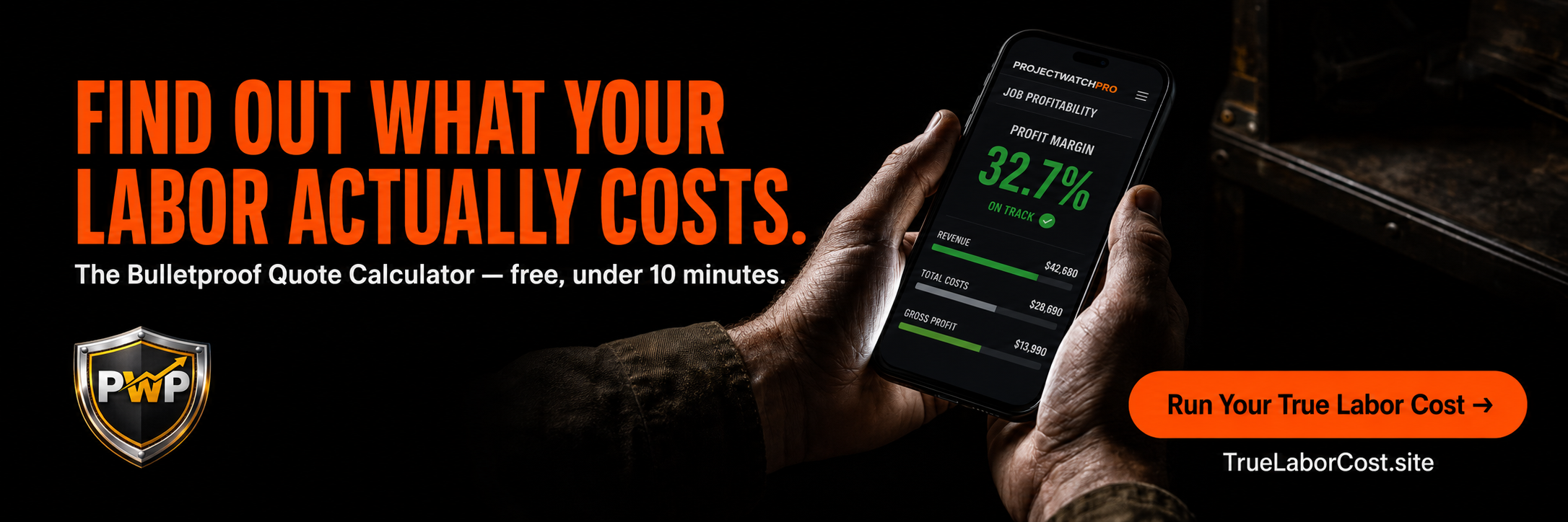 Bulletproof Quote Calculator CTA — find out your true labor cost in under 10 minutes at TrueLaborCost.site Bulletproof Quote Calculator CTA — find out your true labor cost in under 10 minutes at TrueLaborCost.site