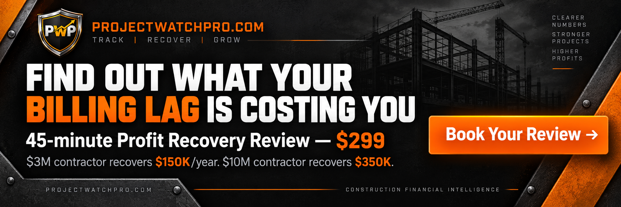 ProjectWatchPRO Profit Recovery Review — find out exactly how much your billing lag is costing you