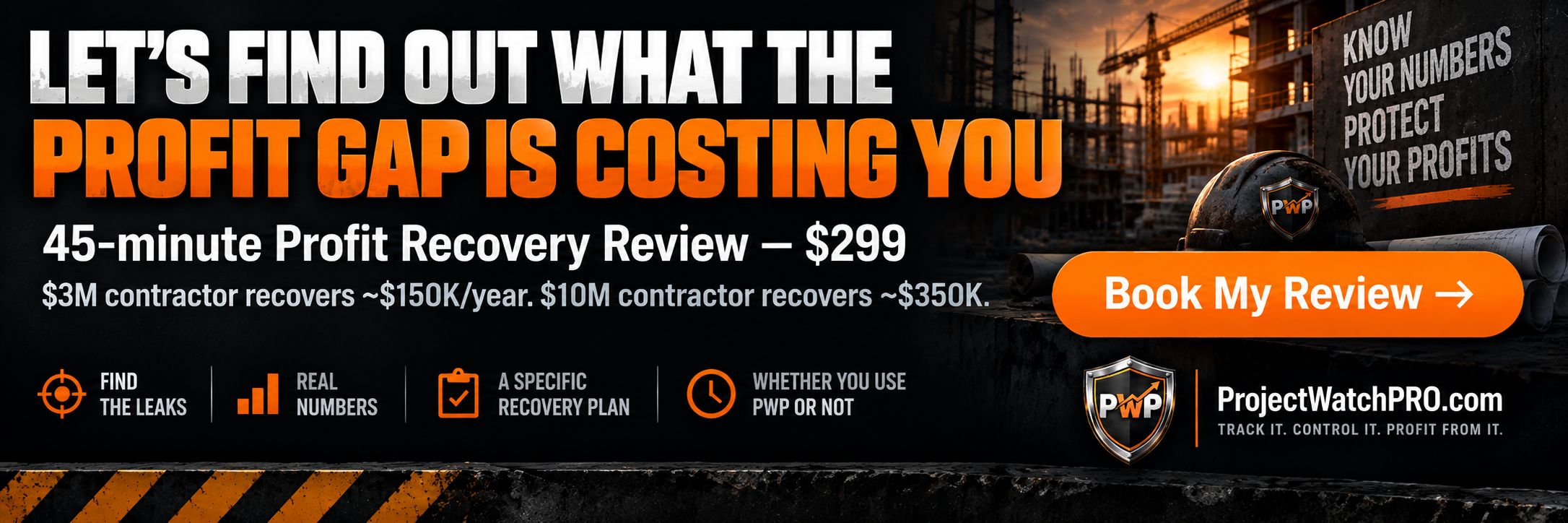ProjectWatchPRO Profit Recovery Review — find out exactly what the profit gap is costing you each year ProjectWatchPRO Profit Recovery Review — find out exactly what the profit gap is costing you each year