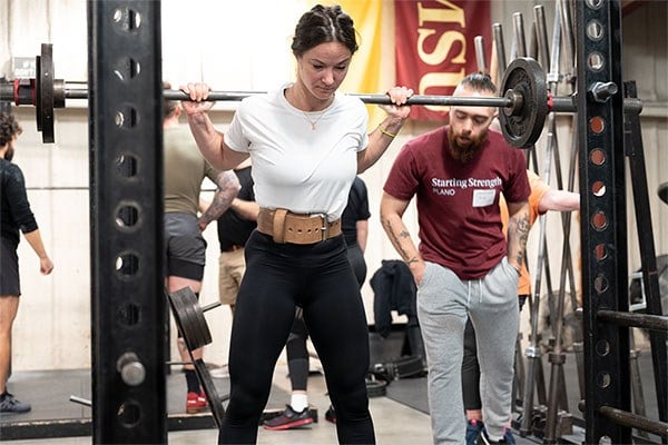 Semi-private strength training, groups capped at four