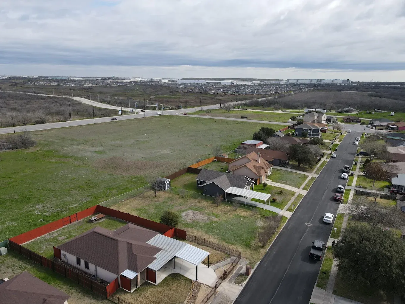 Drone photos for real estate listings SA twilight golden hour home exterior warm lighting cinematic shot