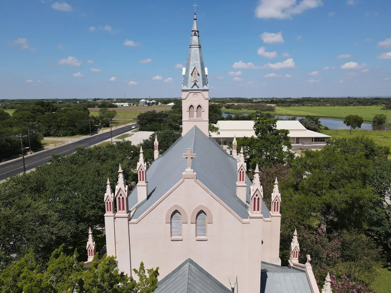 Real estate drone photos San Antonio luxury home exterior