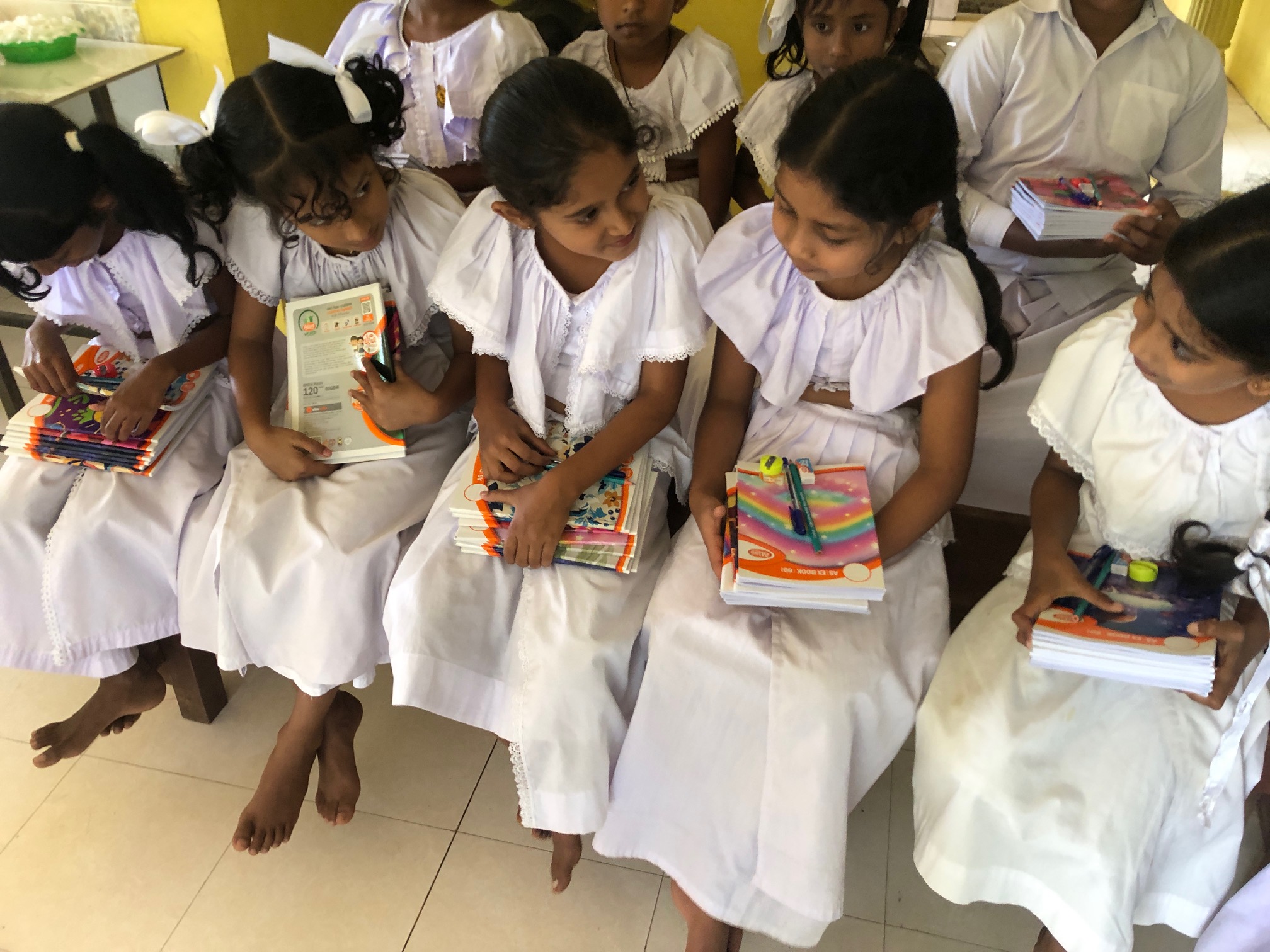 1300 school book packs prepared for children after Cyclone Ditwa relief initiative Sri Lanka