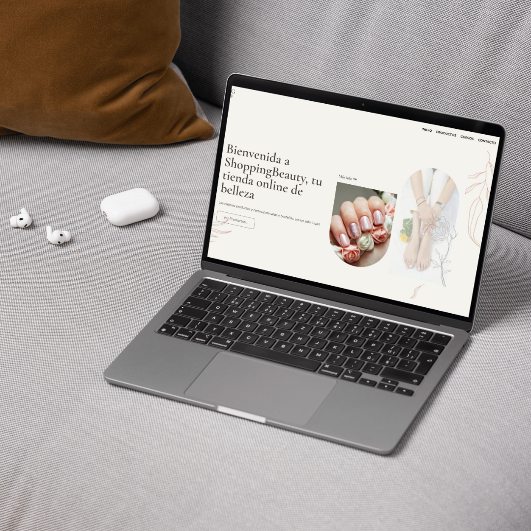ShoppingBeauty website on desktop