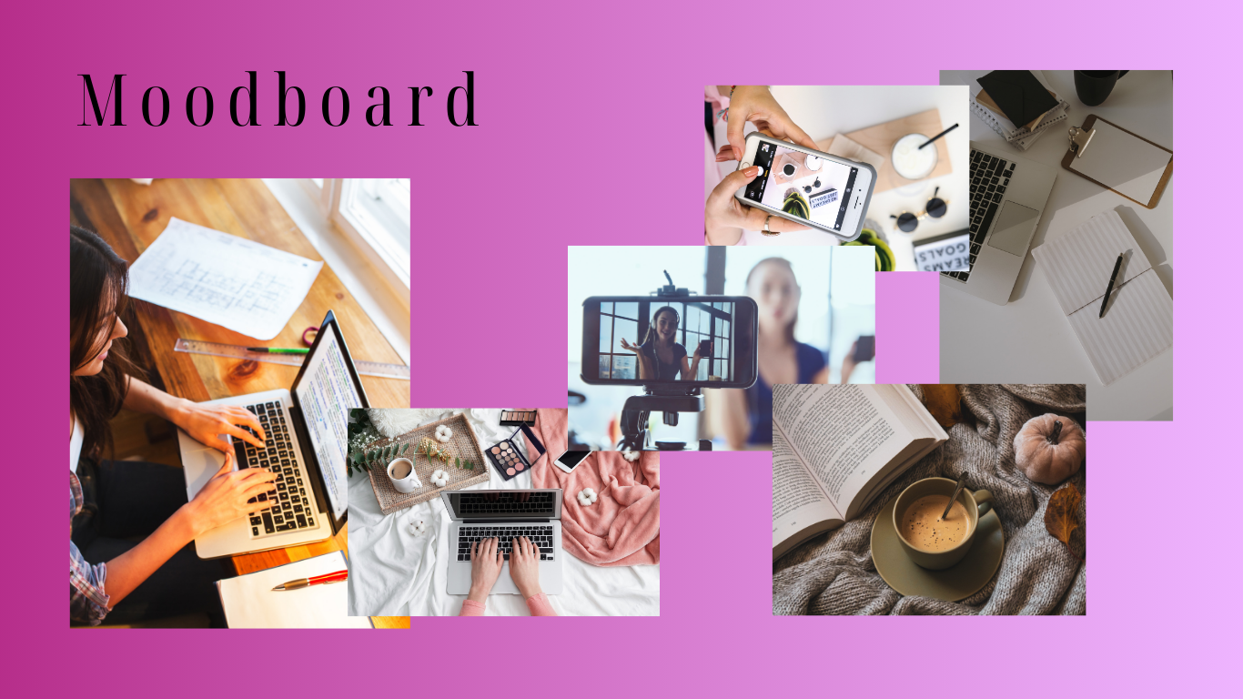 Personal brand moodboard