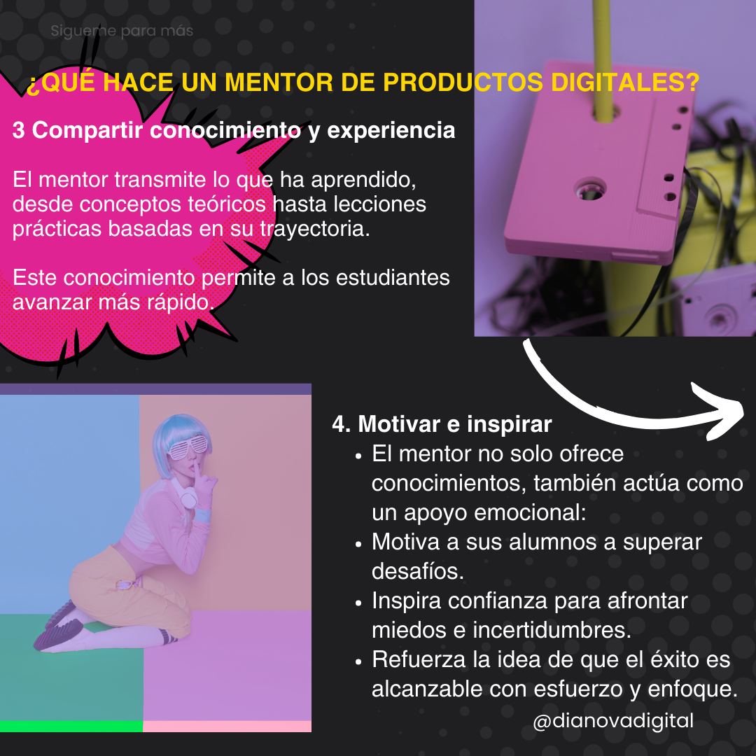 Carousel about digital product mentors