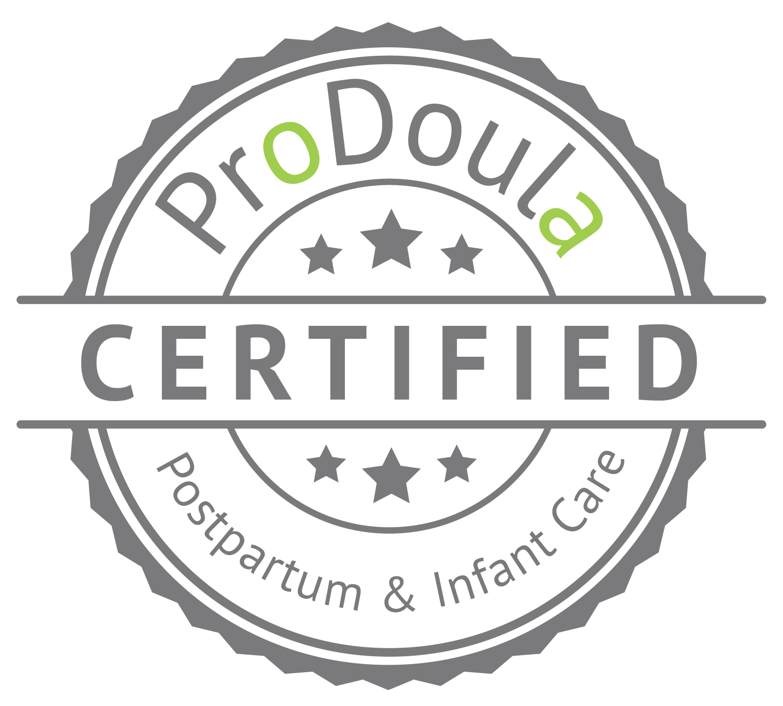 ProDoula Certified Postpartum and Infant Care Doula (CD-PIC) badge