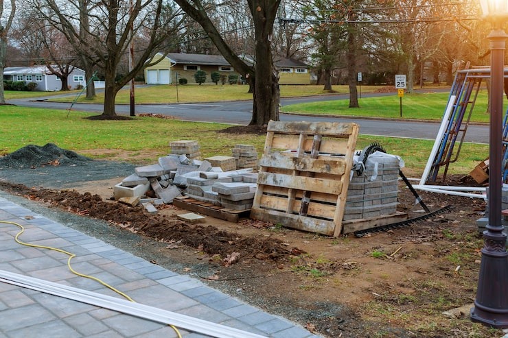 SGJ Landscaping hardscape installation and light excavation services in the Honesdale, PA area.