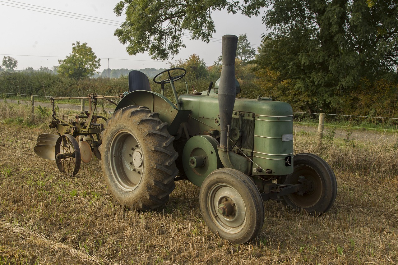 Restored vintage Eicher tractor