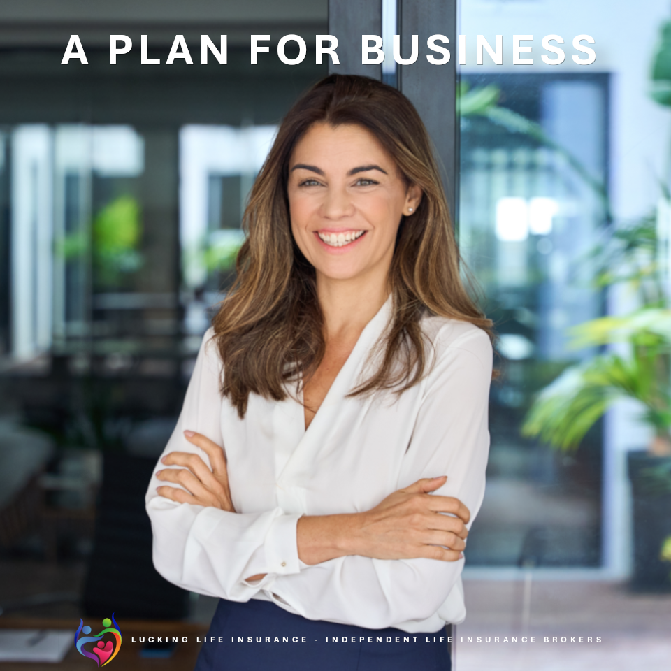 A smiling business owner, she smiles because she has Business Insurance from Lucking Life Insurance