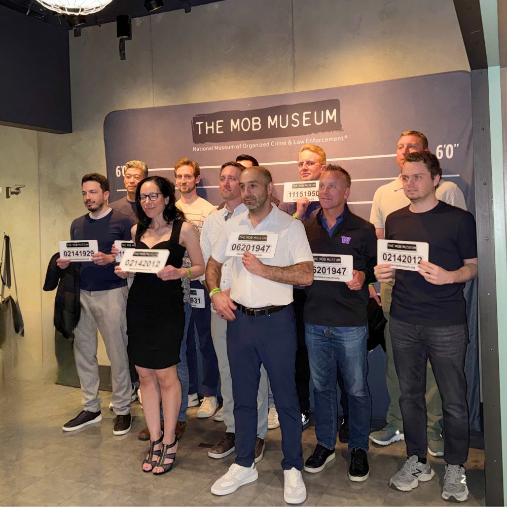 Corporate poker training event at the Mob Museum