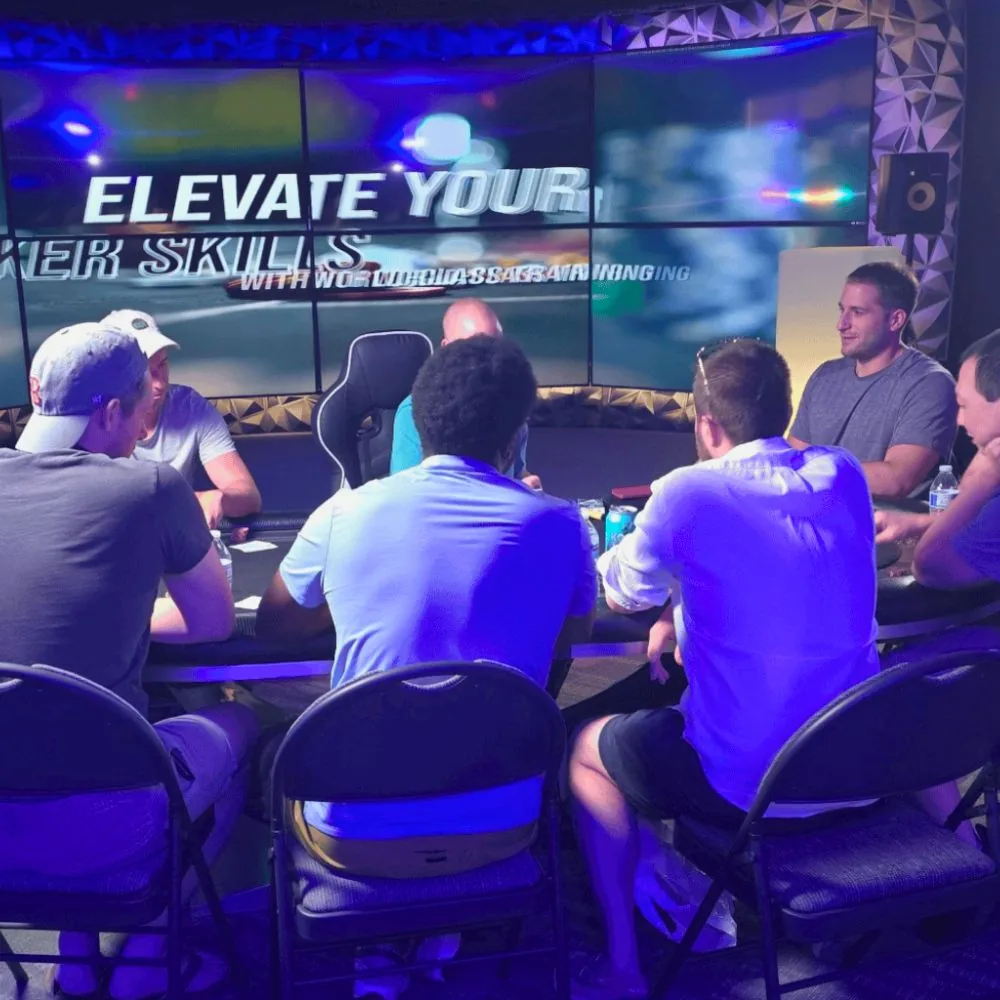 Luxury corporate event entertainment with poker training for executives and VIP clients