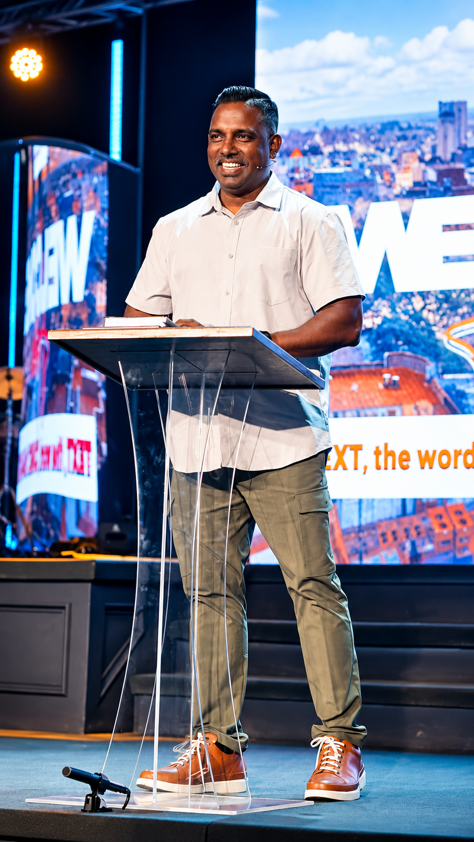 Philip Sundar preaching