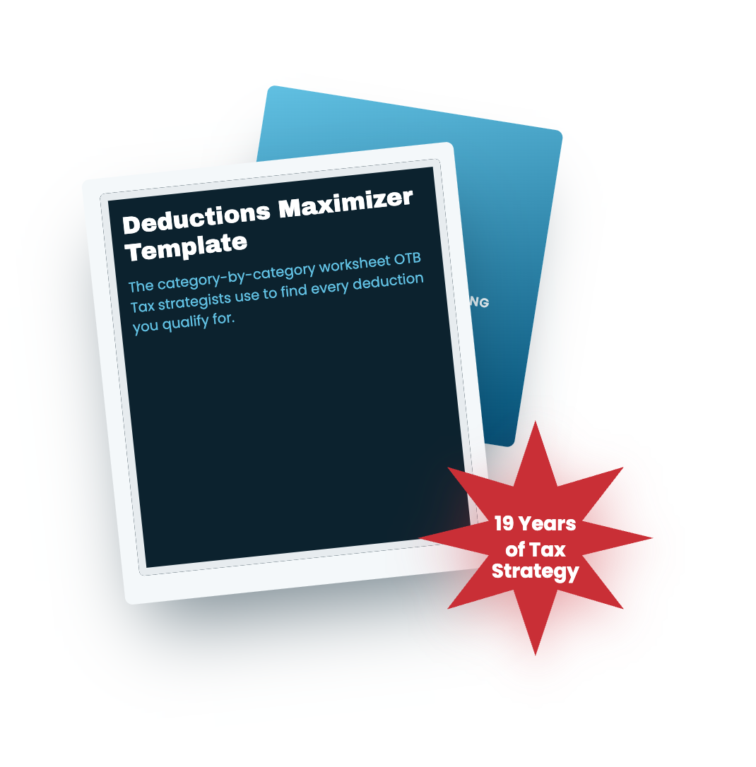 Deductions Maximizer Template preview, 19 Years of Tax Strategy