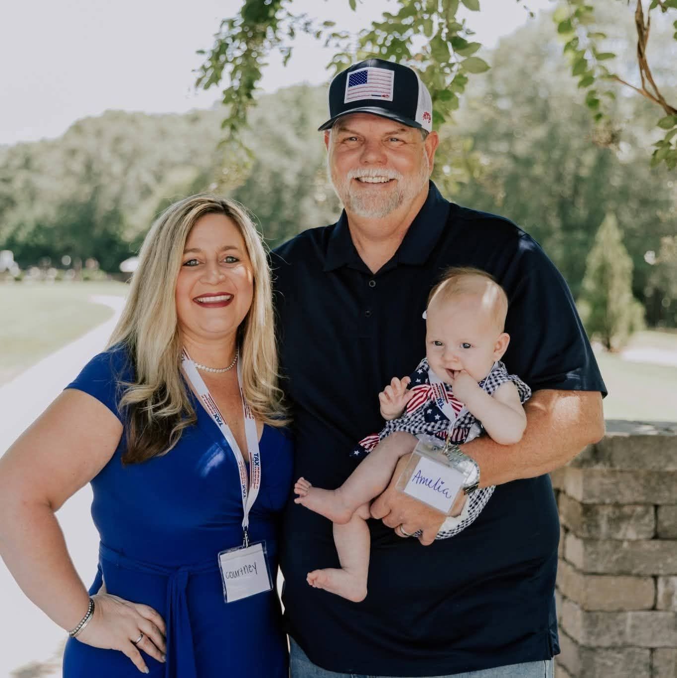 Courtney with family
