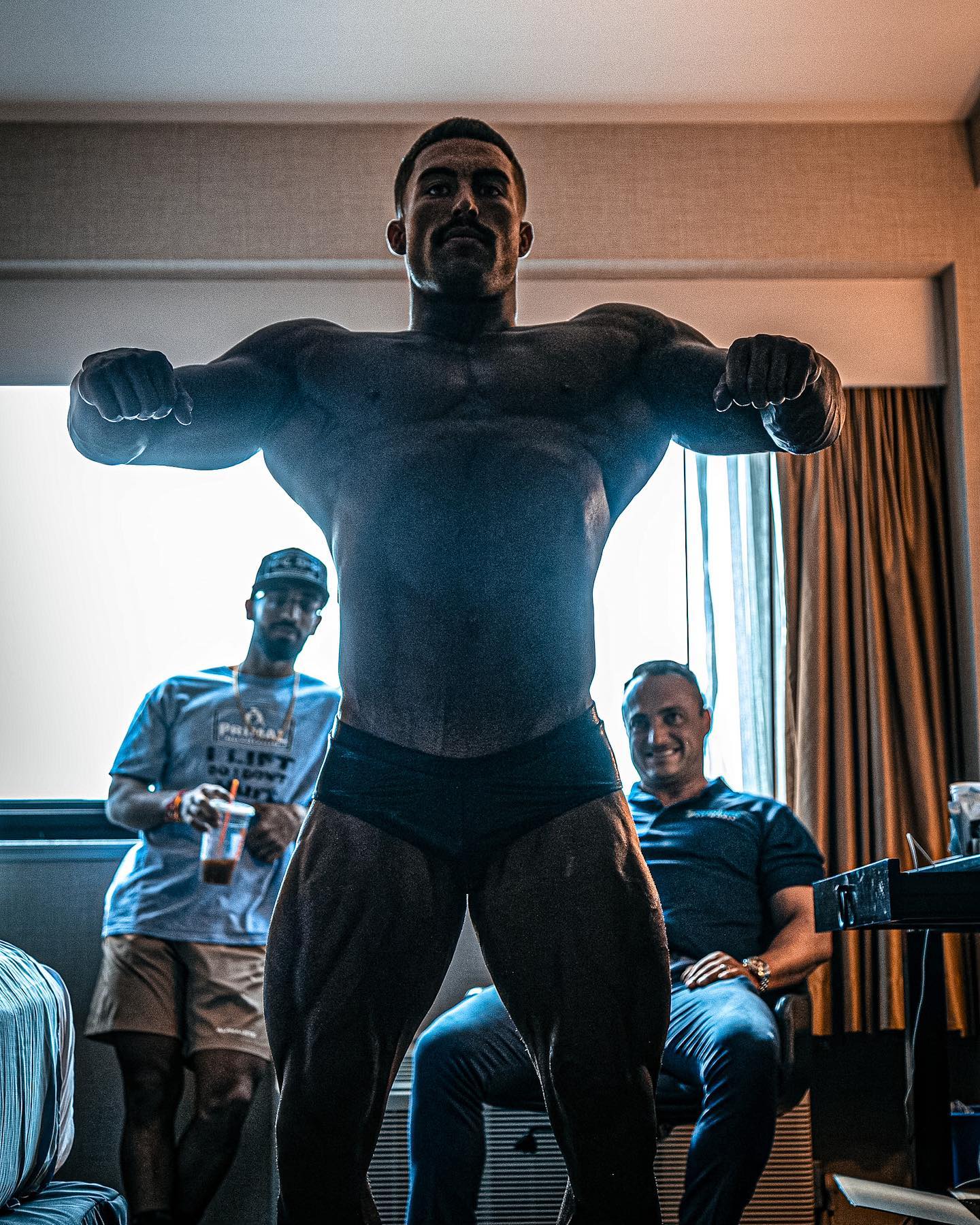 Mikey G bodybuilding stage photo