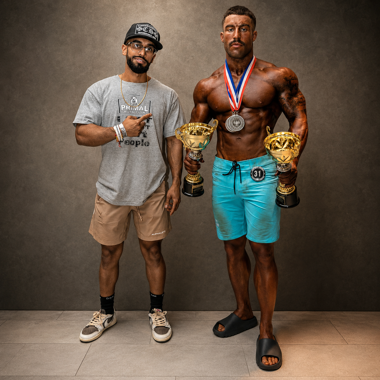 Bodybuilding stage prep