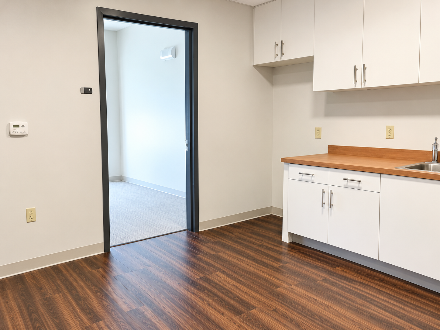 Kean University - Student apartment kitchen detailed and ready for inspection
