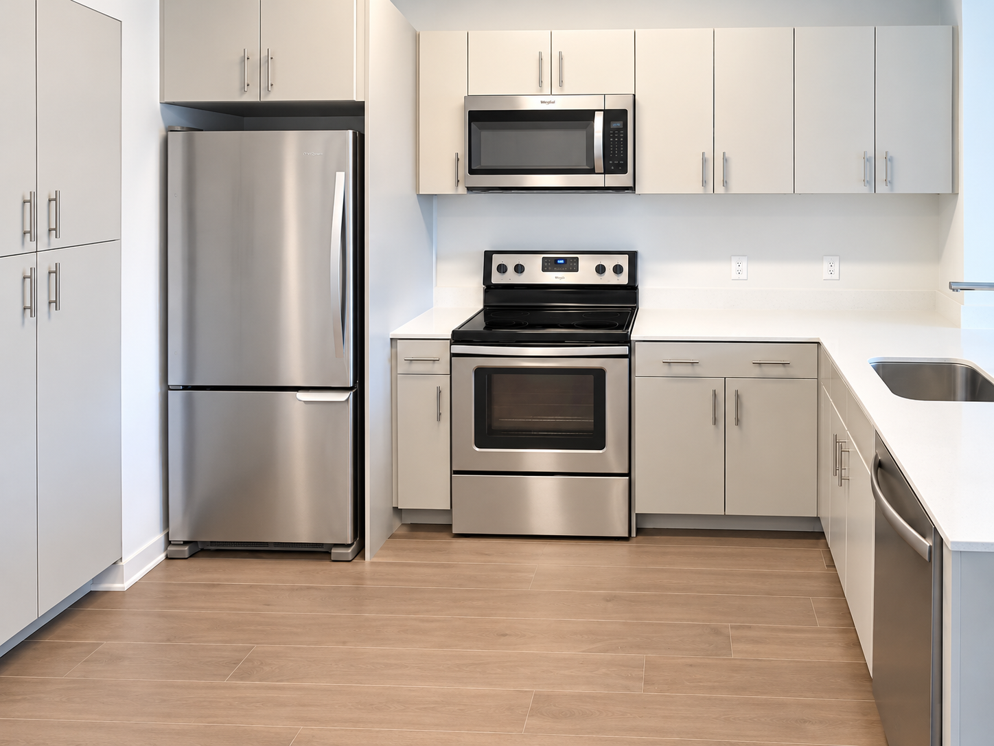 Marin Boulevard - Full appliance suite and tile flooring detailed for resident move-in