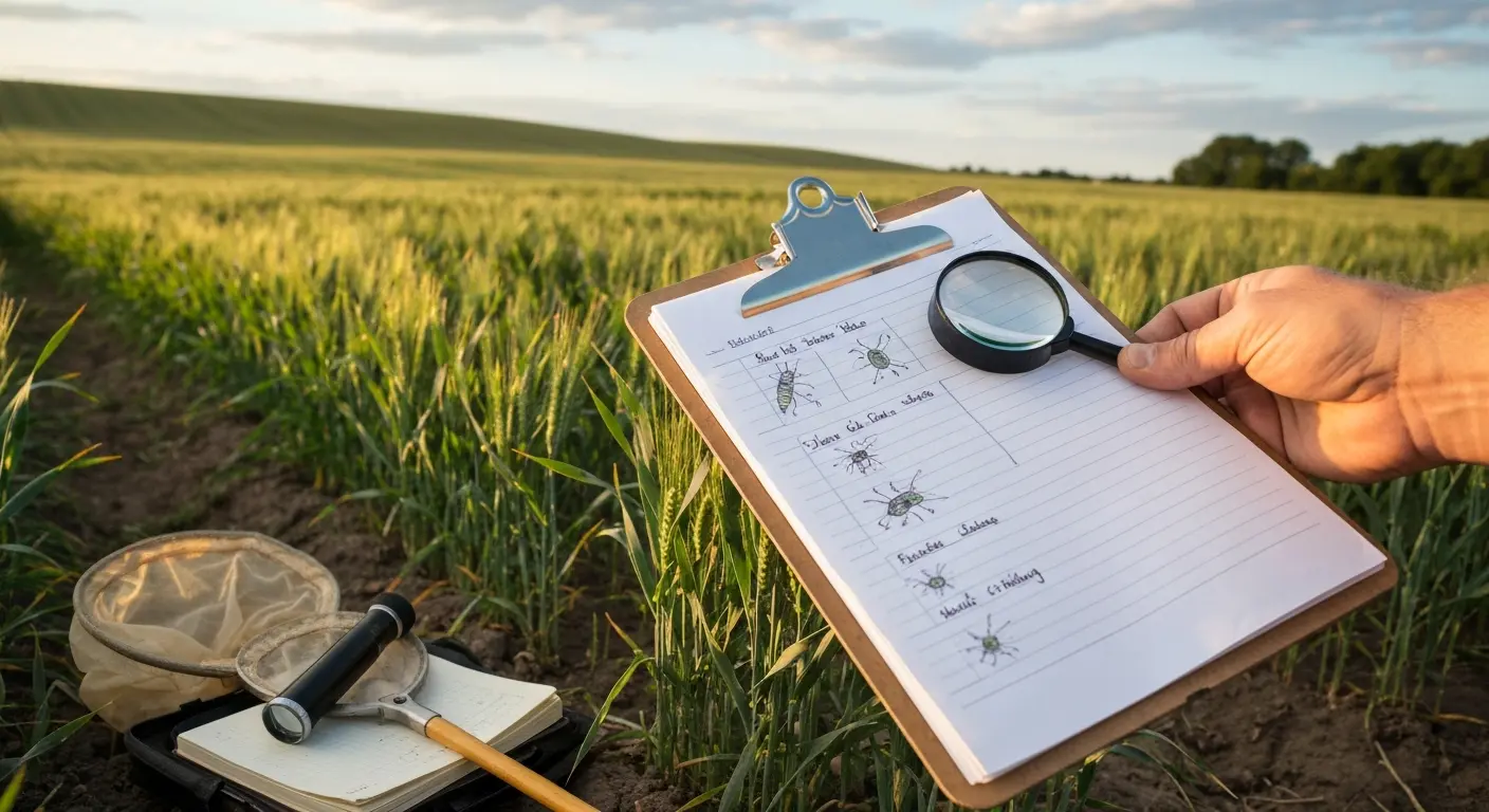 Farm field pest scouting