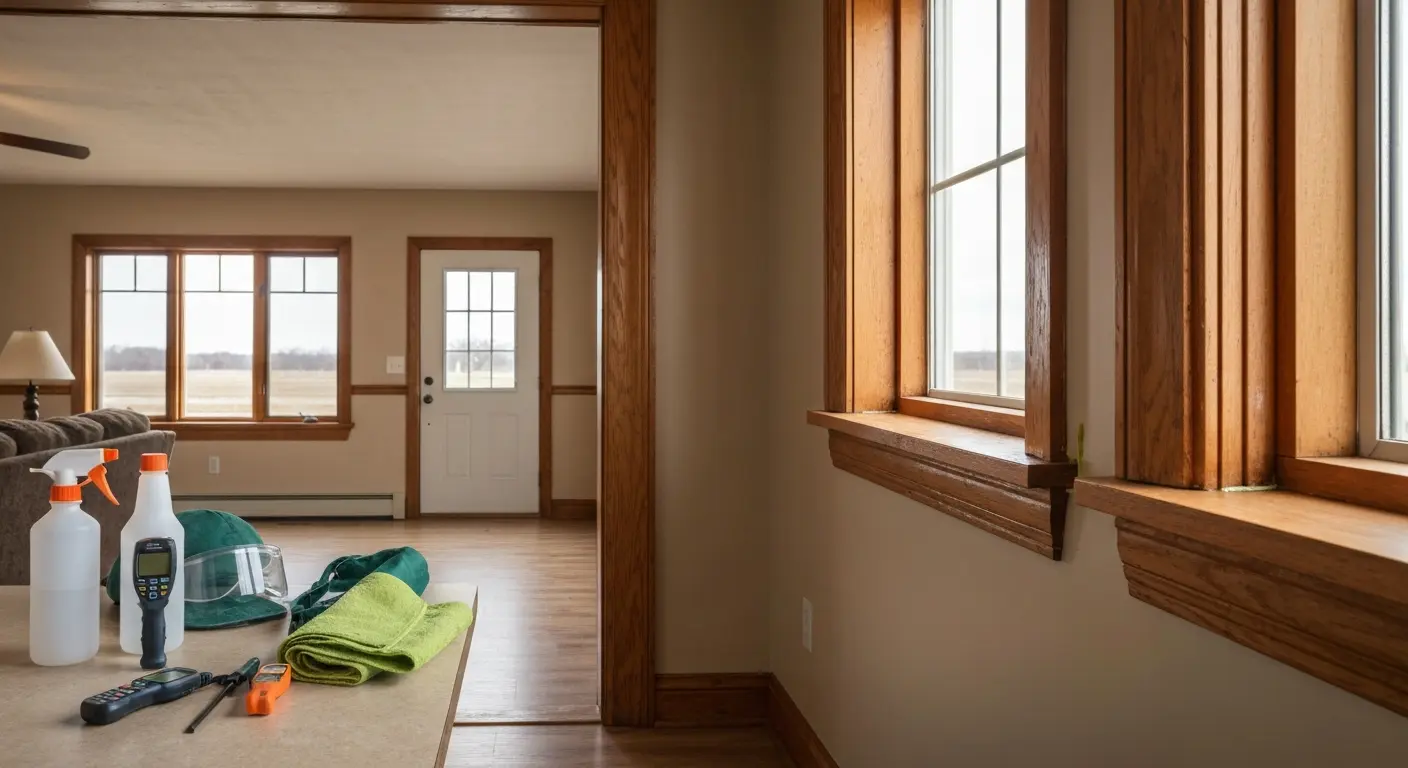 Interior pest control treatment