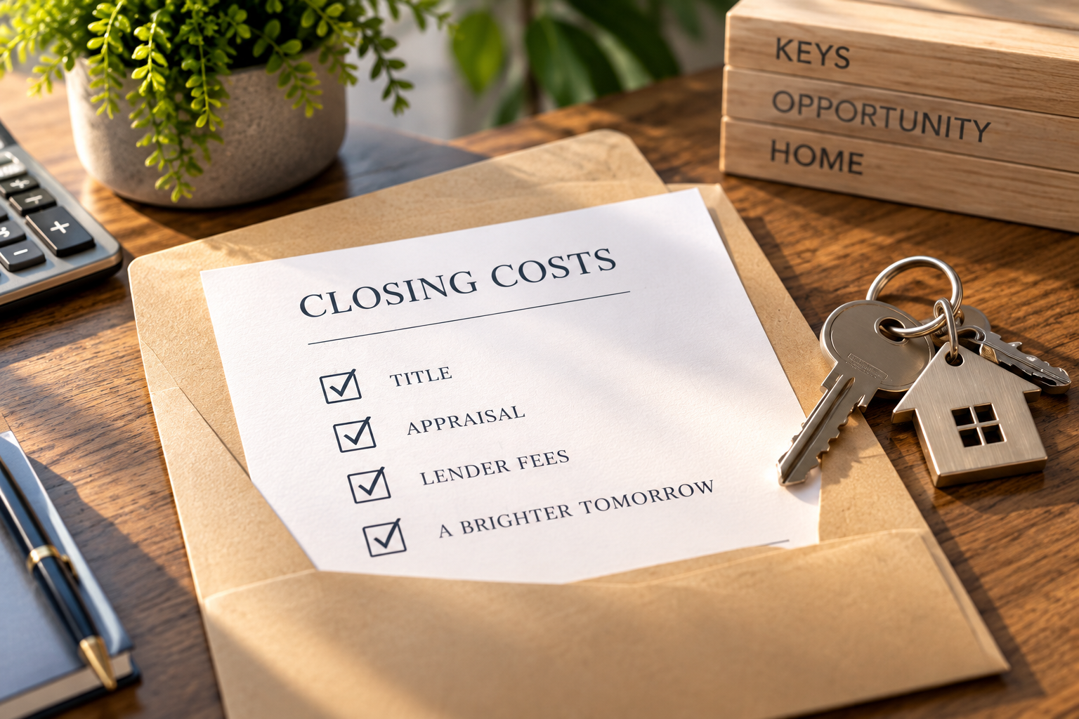 Homebuyer reviewing closing-cost assistance options