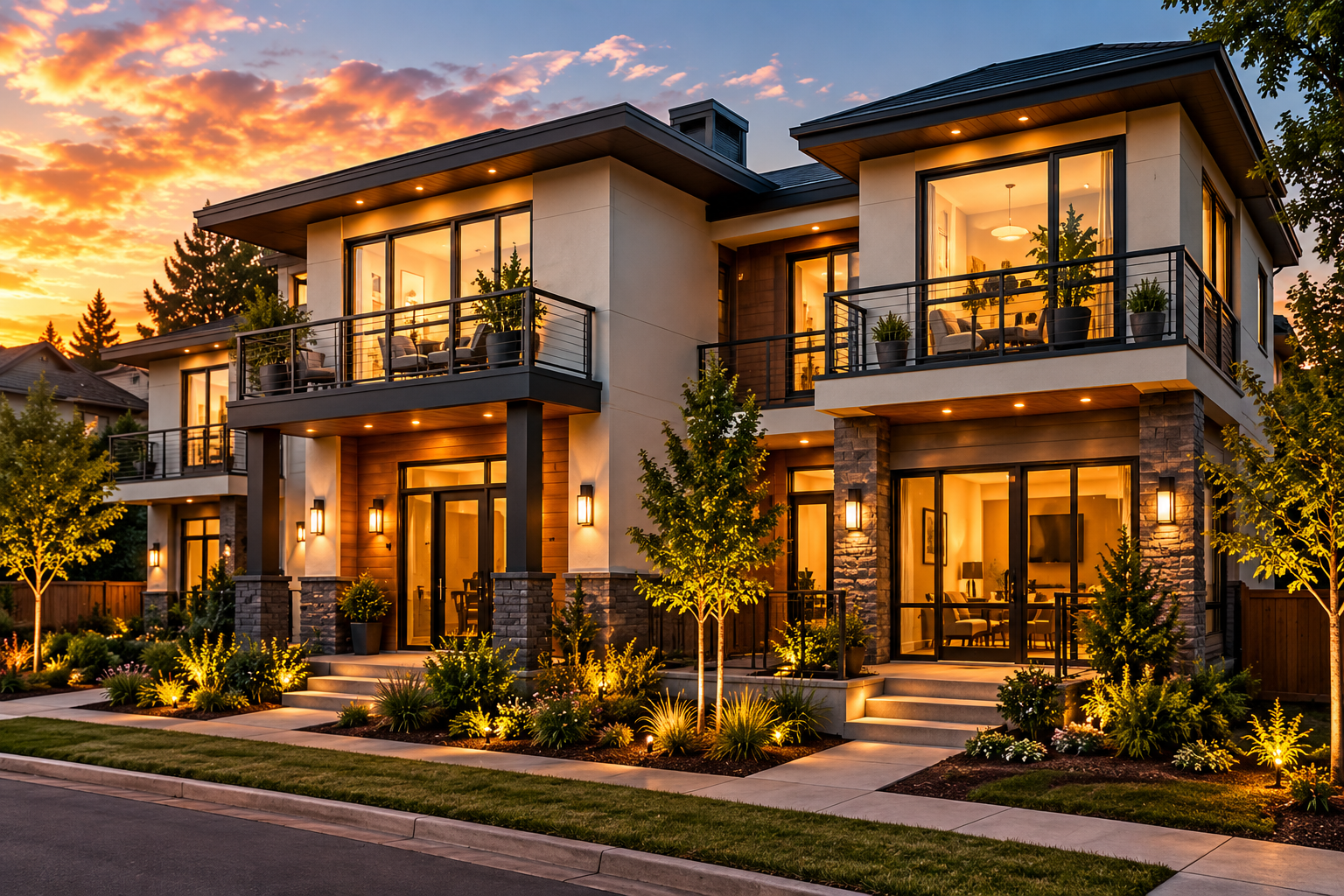 Multi-unit residential property representing conventional multi-unit financing