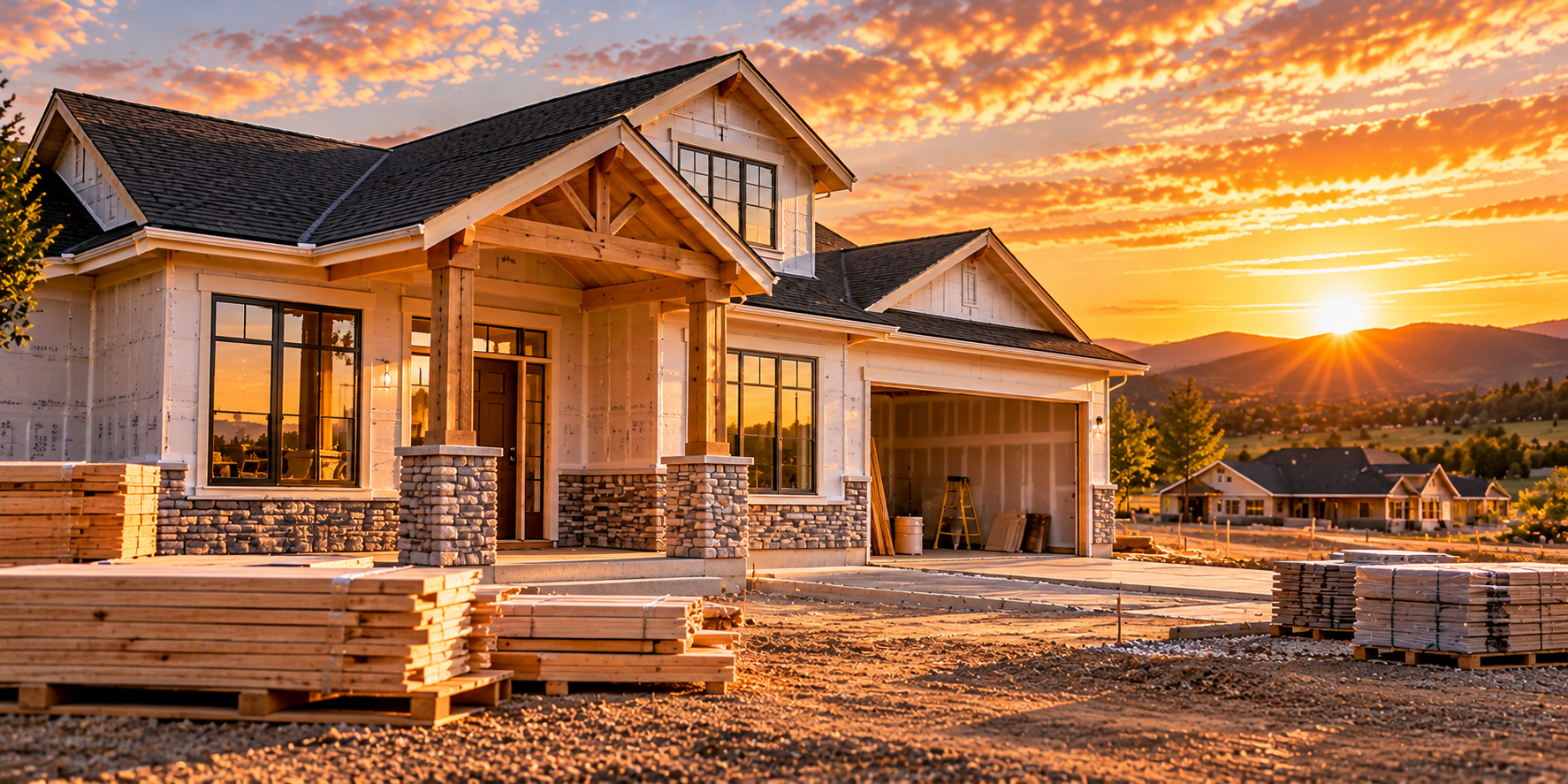 Newly constructed home representing USDA new-construction financing