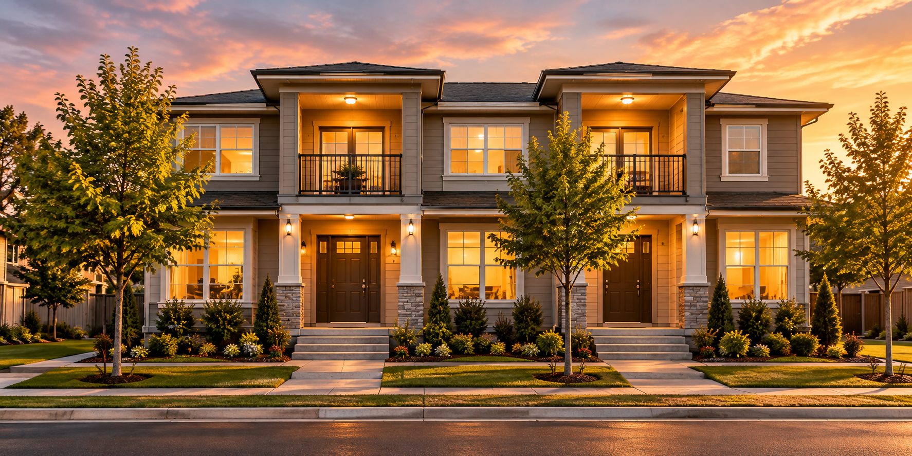 Multi-unit residential building representing an FHA two- to four-unit property