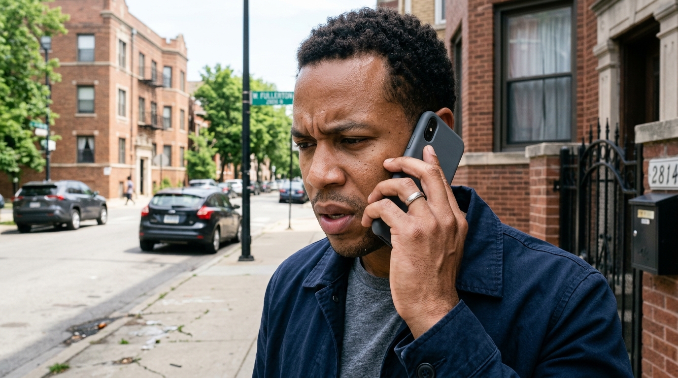 Driver calling the local police non emergency line to find out which company towed her car