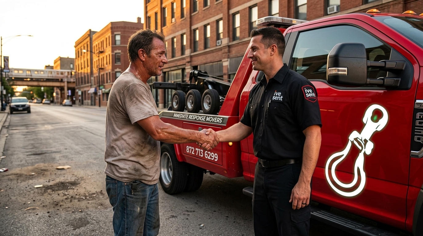 Driver relieved after reaching the actual towing company directly Driver relieved after reaching the actual towing company directly
