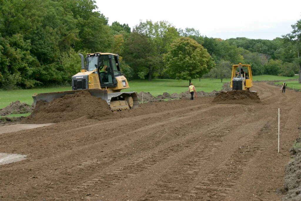 Site grading and drainage work in Broward County