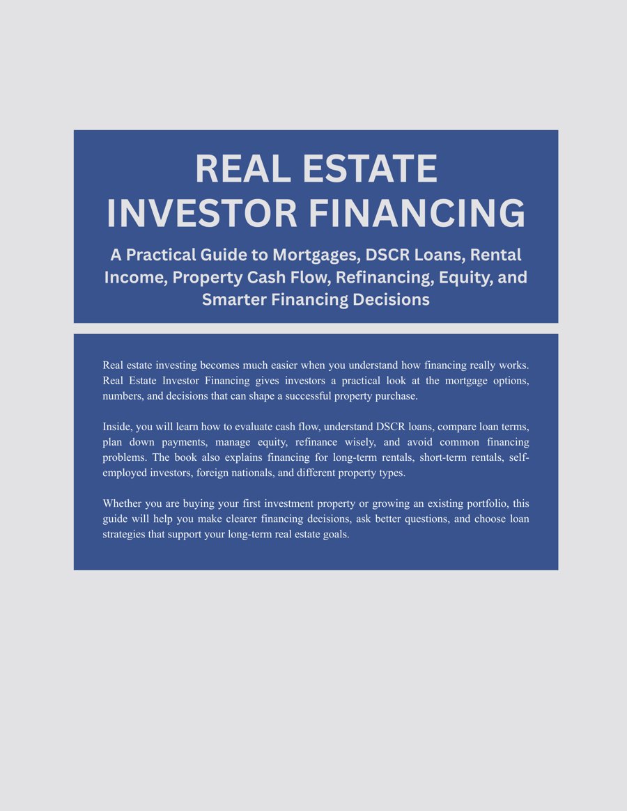 Back cover of Real Estate Investor Financing