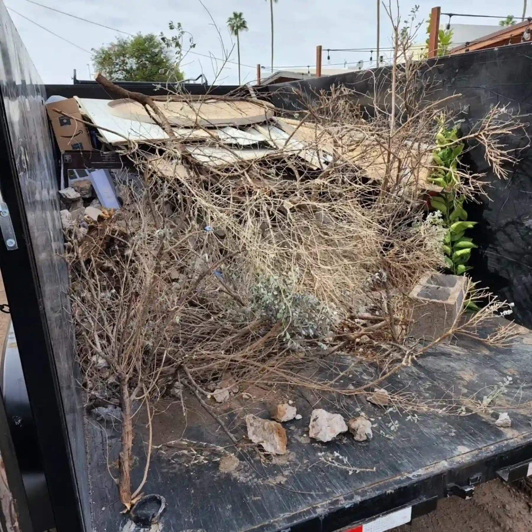 Dutchman Trailer Rentals clearing junk from a property