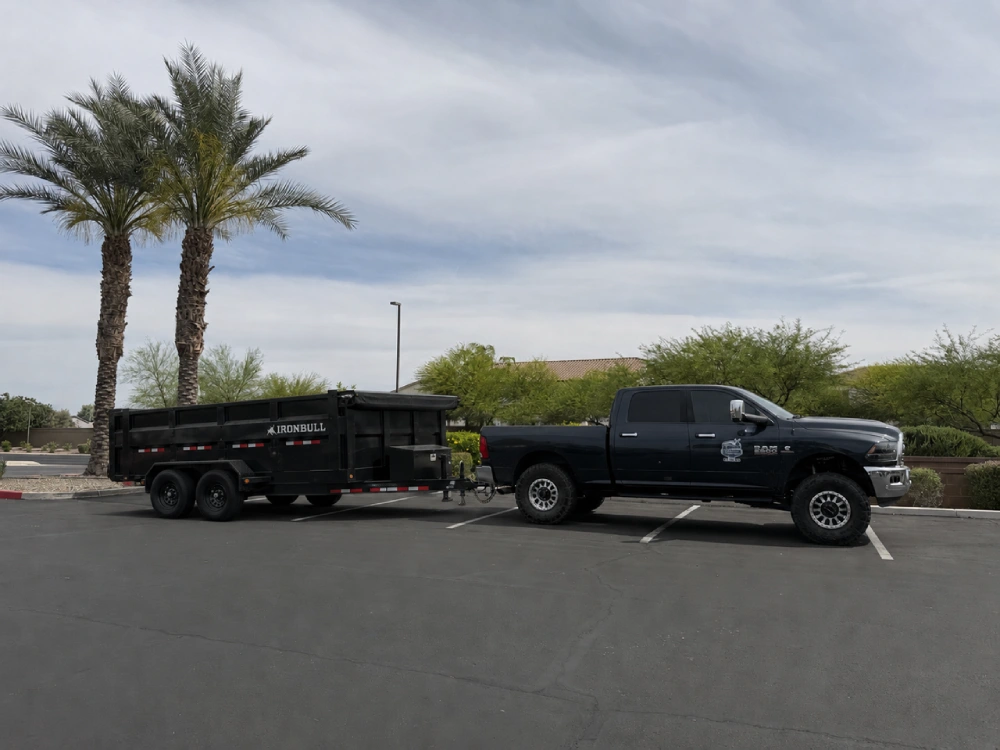 Dutchman Trailer Rentals towing a vehicle