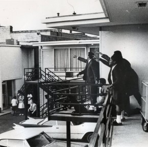 The assassination of Dr. Martin Luther King Jr.
