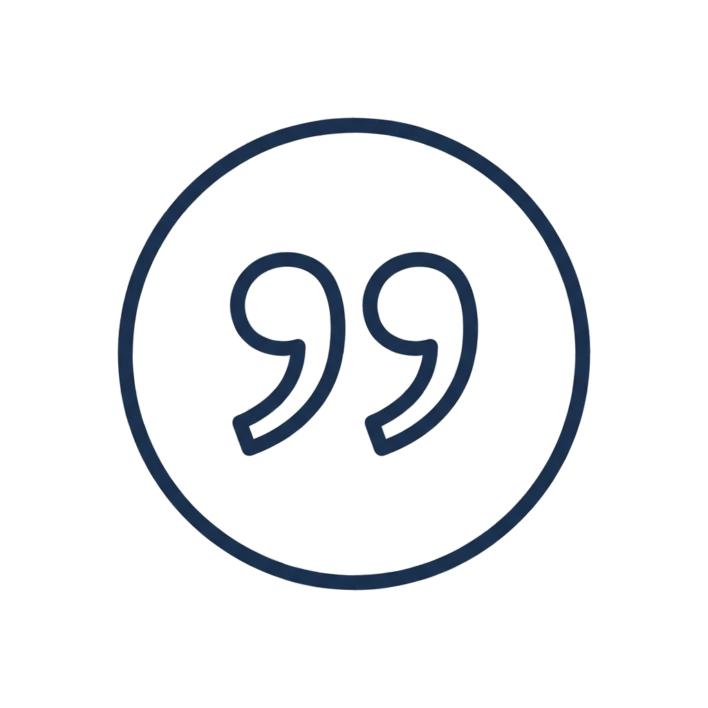 Testimonial quote icon