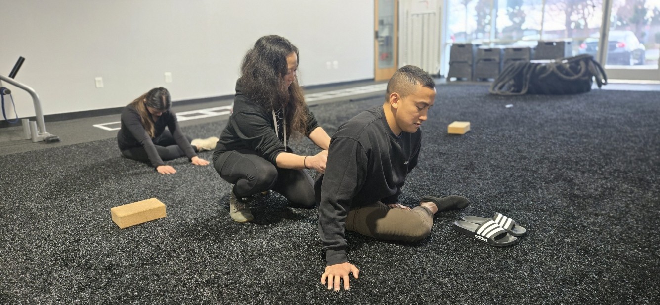 Hands-on floor mobility coaching