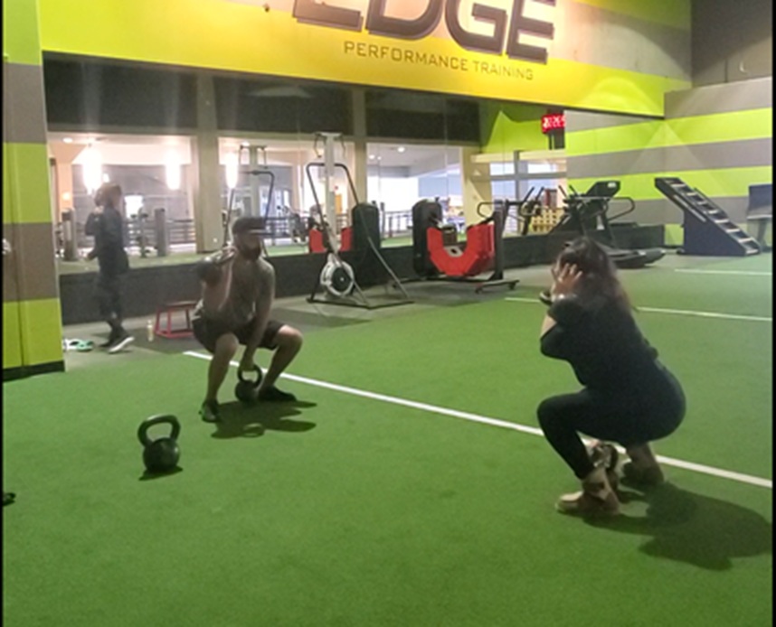 Strength training in action