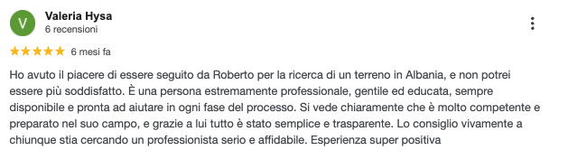 Testimonianza cliente