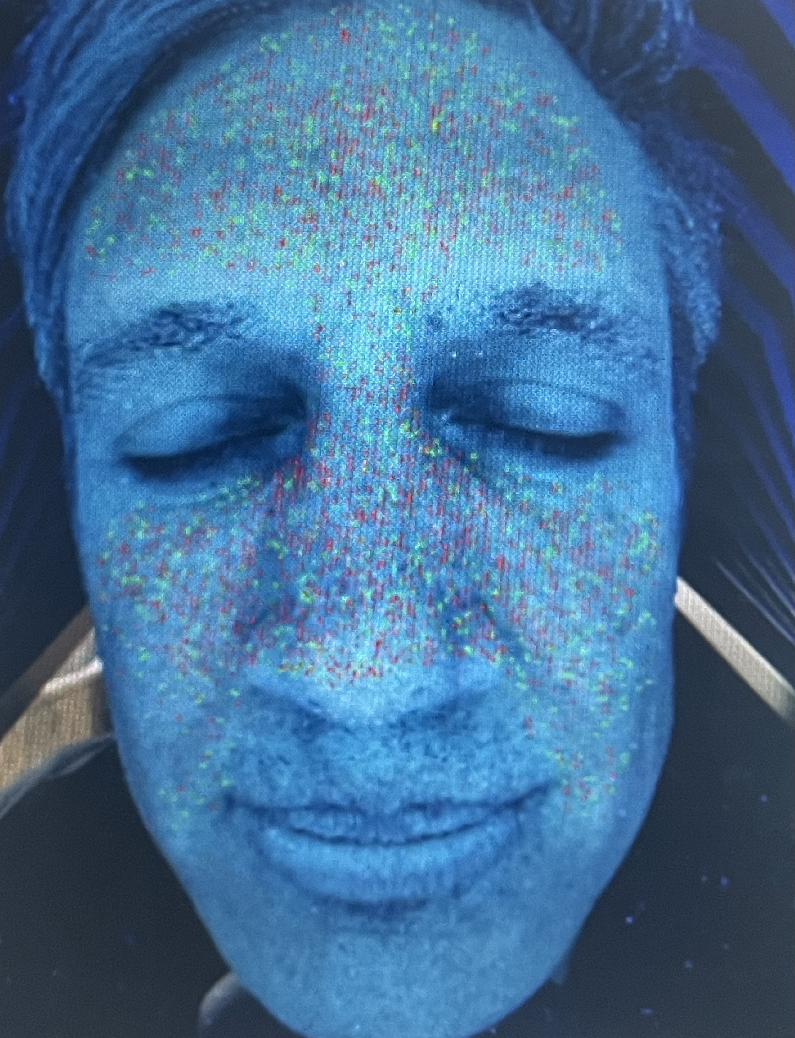 Image of Vernon Kay having skin analysis done Image of Vernon Kay having skin analysis done
