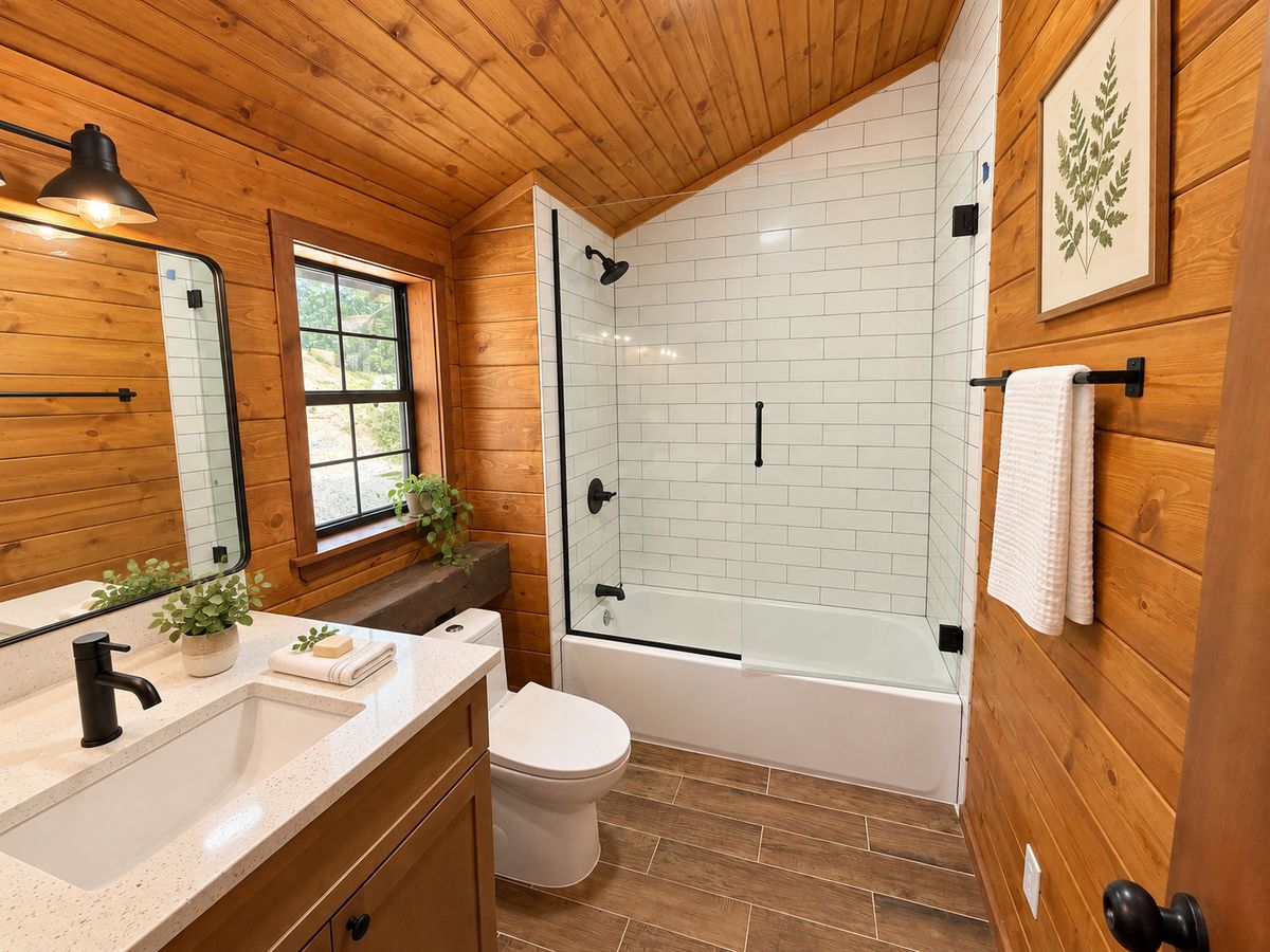 The Lodge — A bath